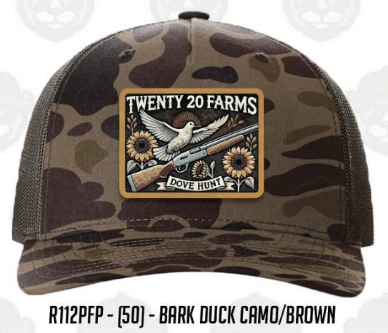 Twenty 20 Farms Dove Hunt hat in Bark Duck Camo and Brown