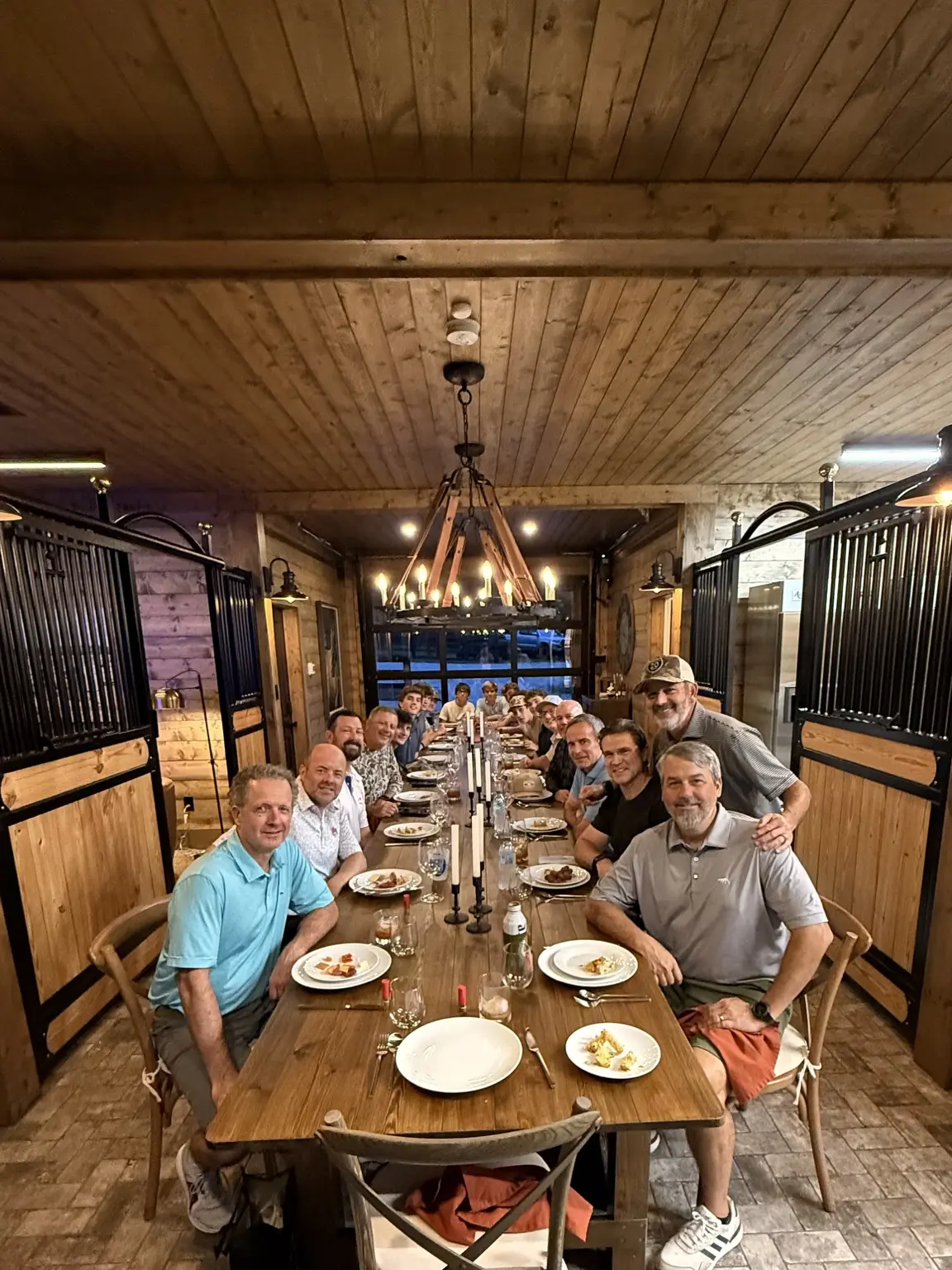 Private dinner in the Red Barn at Twenty 20 Farms