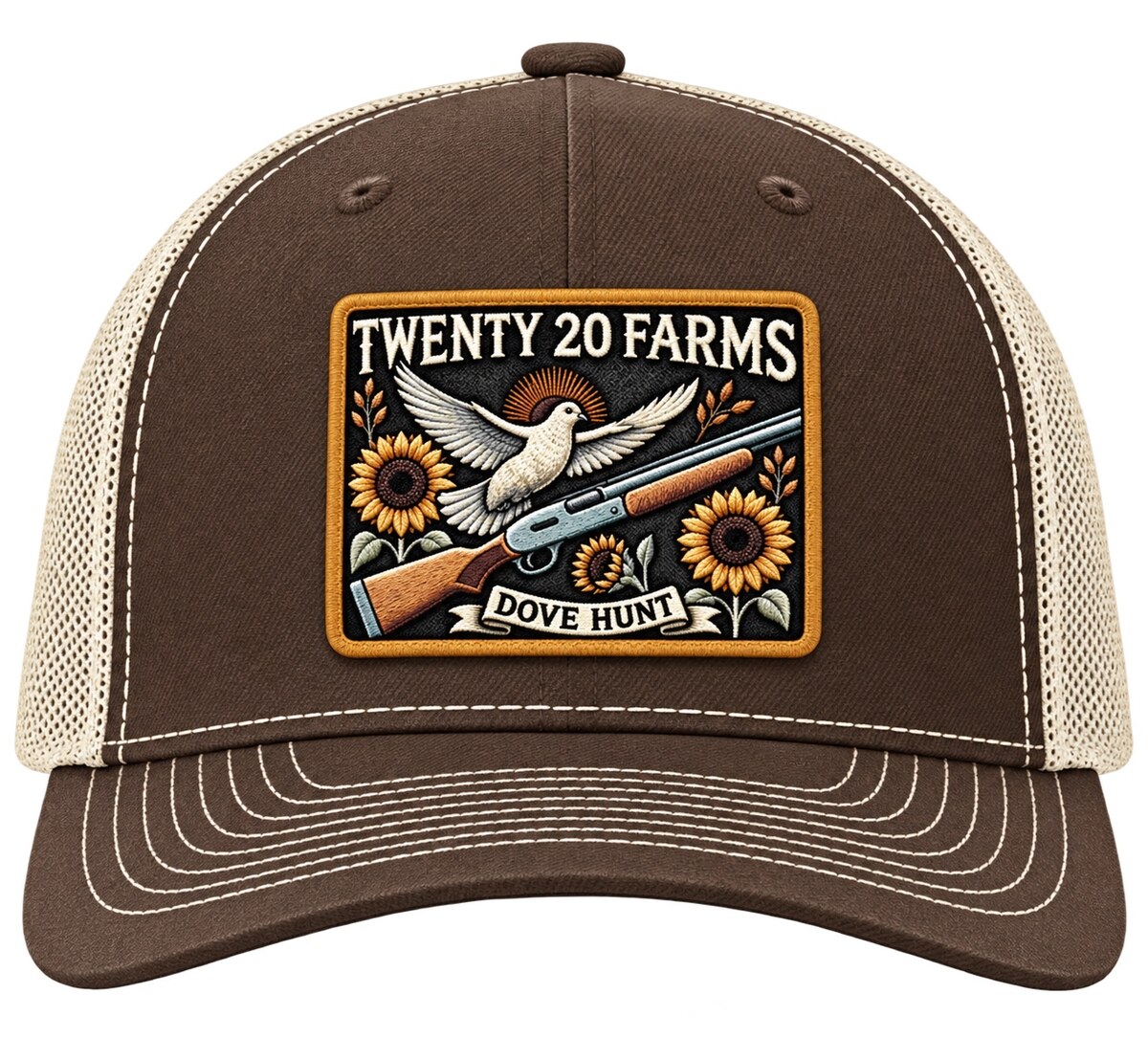 Twenty 20 Farms Dove Hunt hat in Chocolate Chip and Birch